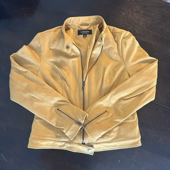 Mustard Yellow Moto Jacket - Picture 5 of 6